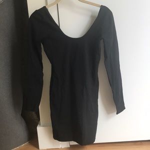American apparel black bodycon dress
